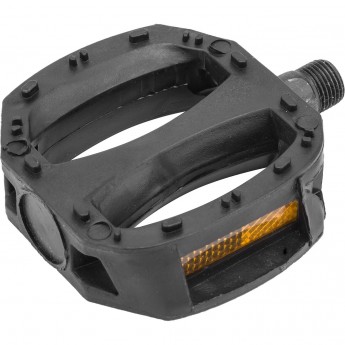 Педали FP-650 Feimin ось 9/16" со светоотражателями, пластиковые чёрные Педали FP-650 Feimin ось 9/16" со светоотражателями, пластиковые чёрные