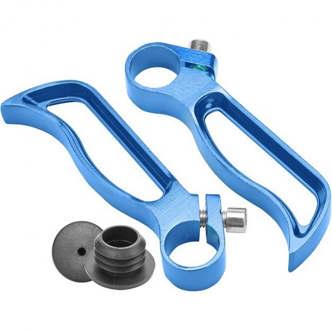 Рога на руль BLF-C4 алюминиевые синие 440028