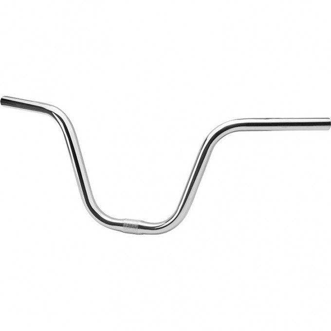 Руль ZXD-005-S шириной 620 мм для складных велосипедов, стальной хромированный 450050