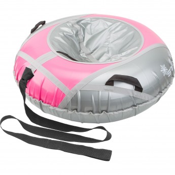 Санки надувные STELS D110см, розово-серые