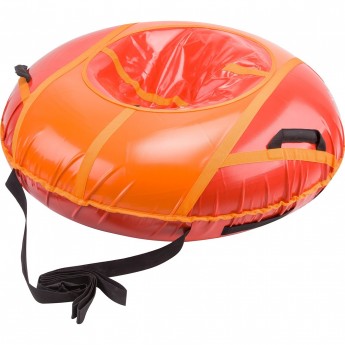 Санки надувные STELS D125 см усиленные, оранжево-красные