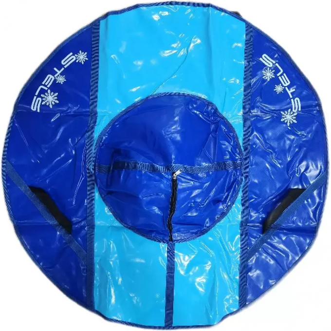 Санки надувные (тюбинг) STELS 125 см, усиленные тент без камеры СН050.125, синий/синий+бирюзовый 2007000054475