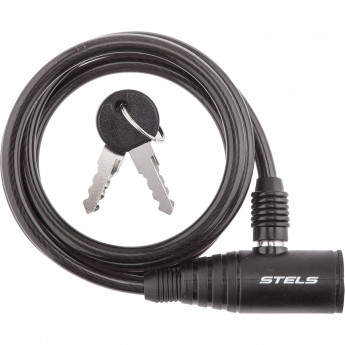 Трос-замок STELS 87107, 8x1200 мм, черный