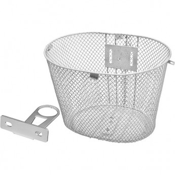 Велокорзина передняя для детских велосипедов STELS JL серебристая Велокорзина передняя для детских велосипедов STELS JL серебристая