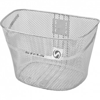 Велокорзина передняя STELS JL-044-2 серебристая