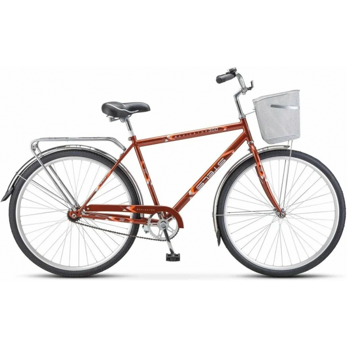 Велосипед STELS Navigator 28" 300 Gent Z010/Z011 (с корзиной) (LU085341) бронзовый, 2023 JU000401112022JU0015508