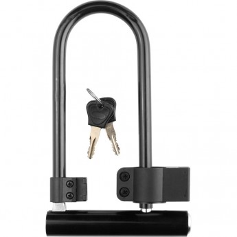 Замок-скоба 82305+HL019 (140х245 мм), черный Замок-скоба 82305+HL019 (140х245 мм), черный